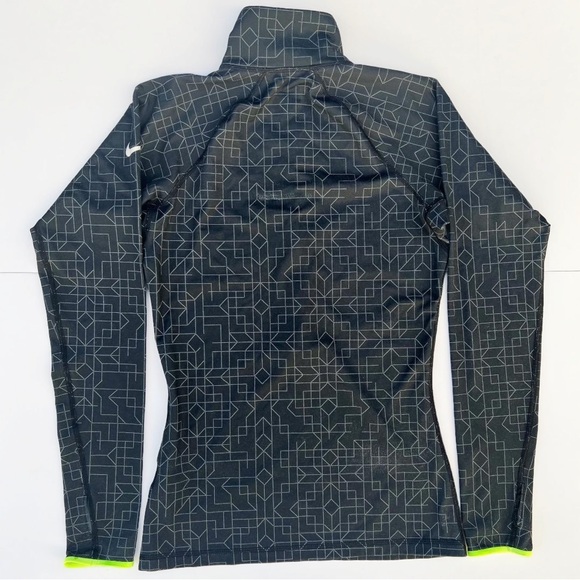 Nike Pro Dri-Fit Half Zip Hyperwarm Geometric Pullover Size Small - Picture 3 of 11